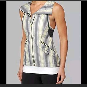 Lululemon Running Vest yellow gray